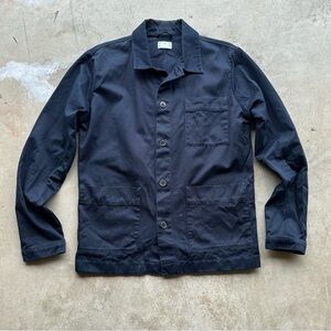 Asket The Overshirt Shaket Shirt Jacket Utility Navy Size XS Long